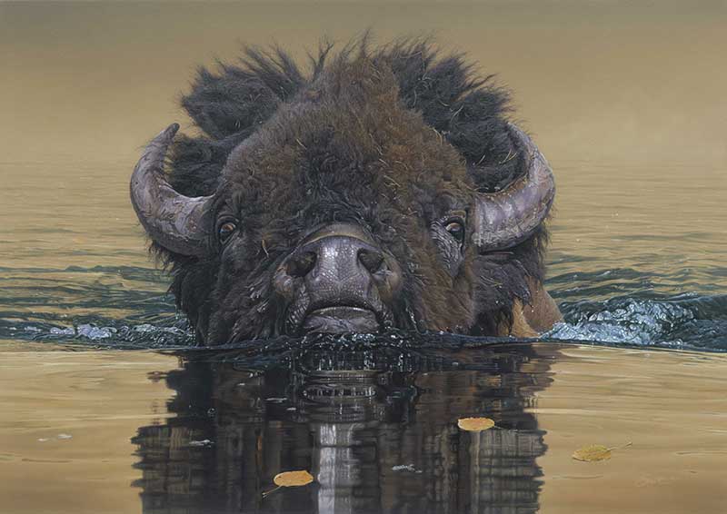 Daniel Smith (American, born 1954), Stillwater Crossing, 2009, Acrylic on canvas, 2009 Quest for the West Harrison Eiteljorg Purchase Award